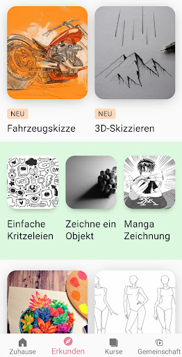 Zeichnen Lernen: Skizzen App Screenshot