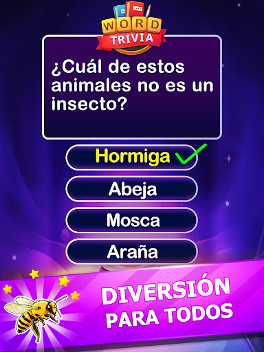 Captura de pantalla de Word Trivia Juego de palabras