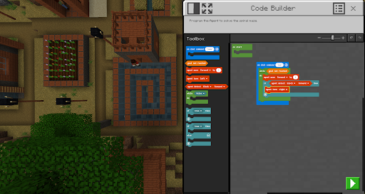 Captura de pantalla de Minecraft Education Preview