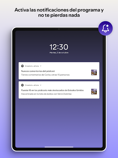 Captura de pantalla de Spotify for Creators