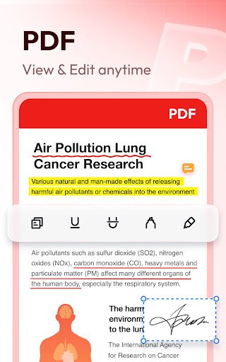 Captura de pantalla de Document Reader & PDF Editor