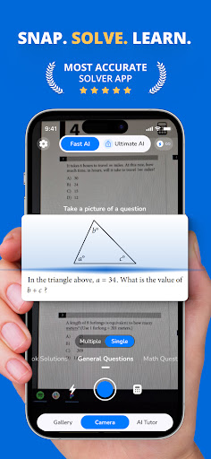 Captura de pantalla de PhotoSolve: AI Homework Helper