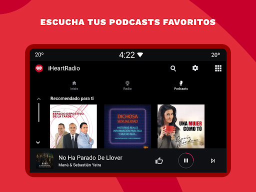Captura de pantalla de iHeart: Música, Radio, Podcast