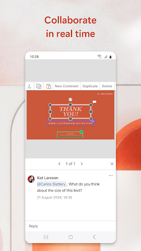 Captura de pantalla de Microsoft PowerPoint