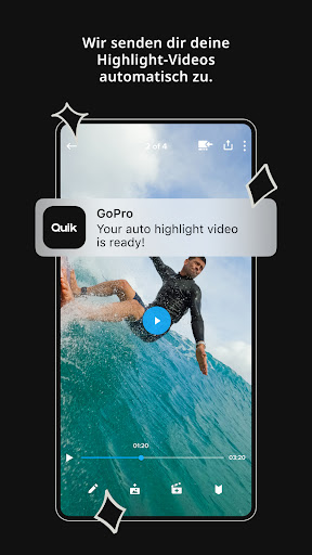 GoPro Quik: Video-Editor Screenshot