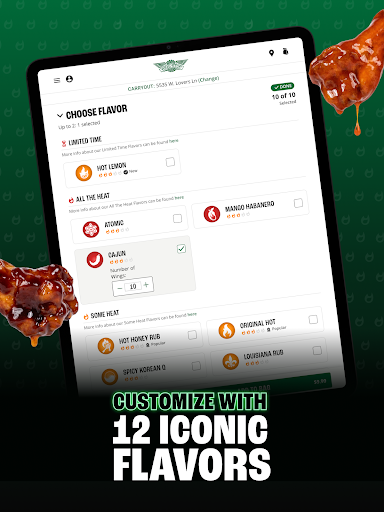 Captura de pantalla de Wingstop