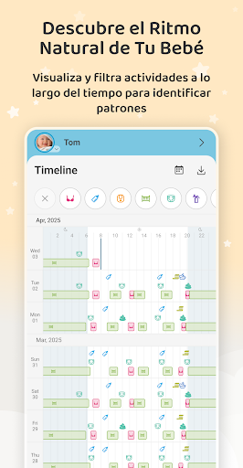 Captura de pantalla de Baby Daybook Lactancia materna