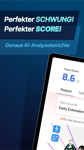 GolfFix KI Golf Coach, Analyse Screenshot