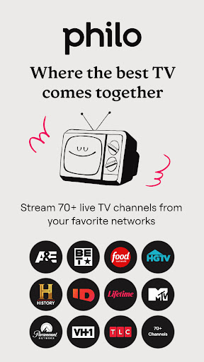 Captura de pantalla de Philo: Shows, Movies, Live TV.