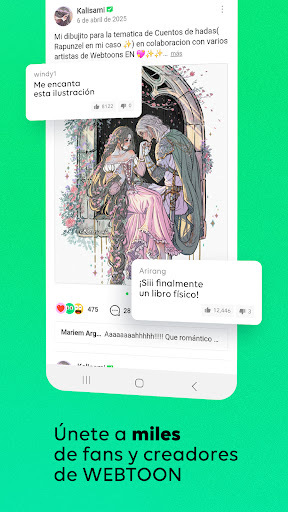 Captura de pantalla de WEBTOON