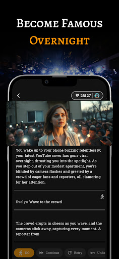 Captura de pantalla de FableAI: AI Text Adventure RPG