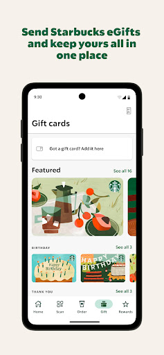 Starbucks Screenshot