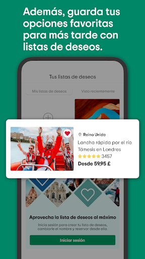 Captura de pantalla de Viator: Tours y actividades