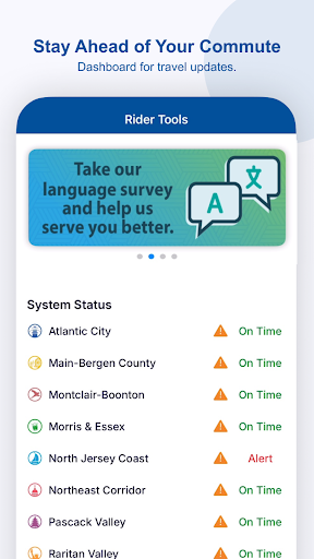NJ TRANSIT Mobile App screenshot