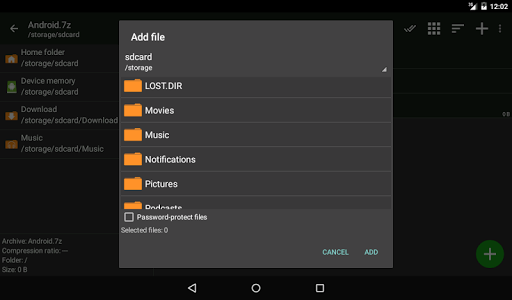 ZArchiver screenshot