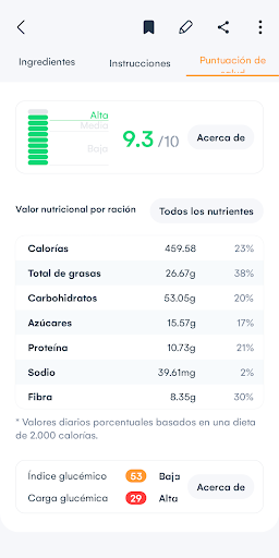Captura de pantalla de Samsung Food: Plan de comidas