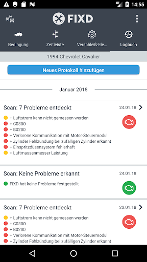 FIXD OBD2 Scanner Screenshot