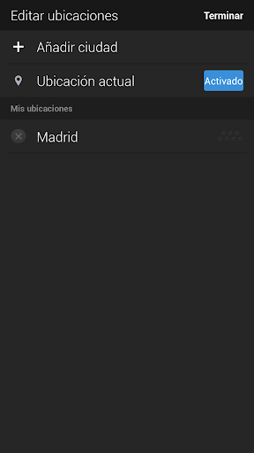 Captura de pantalla de Yahoo Tiempo