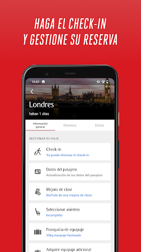 Captura de pantalla de Emirates