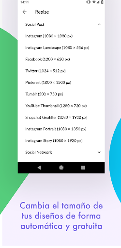 Captura de pantalla de Desygner: Diseño Gráfico Fácil