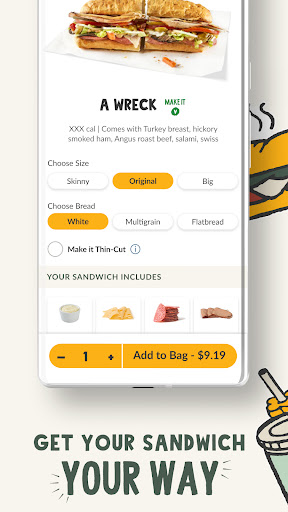 Captura de pantalla de Potbelly Sandwich Works