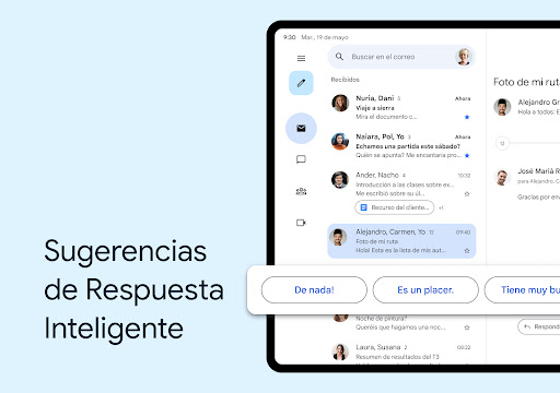 Captura de pantalla de Gmail