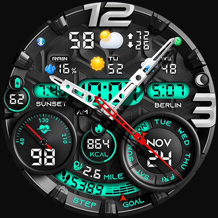 PER32 Ultra Hybrid Watch Face screenshot