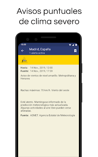 Captura de pantalla de Clime: Radar del Tiempo