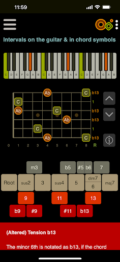 Captura de pantalla de Oolimo Guitar Chords