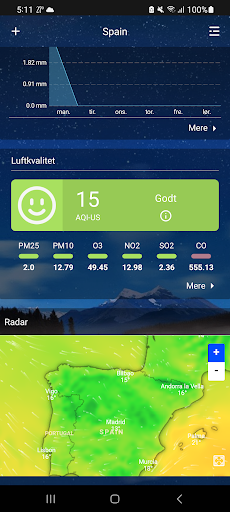 Captura de pantalla de Pronóstico del tiempo