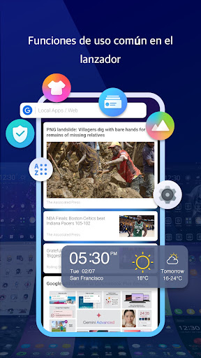 Captura de pantalla de Live Launcher Lite-3Dwallpaper