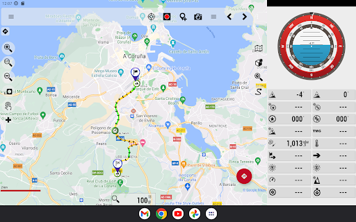 Captura de pantalla de OruxMaps GP