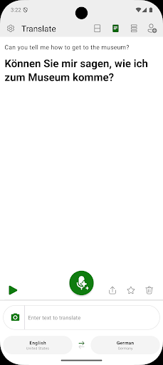 Captura de pantalla de Microsoft Traductor