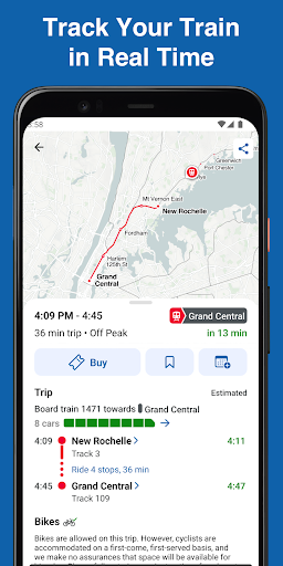 Captura de pantalla de MTA TrainTime