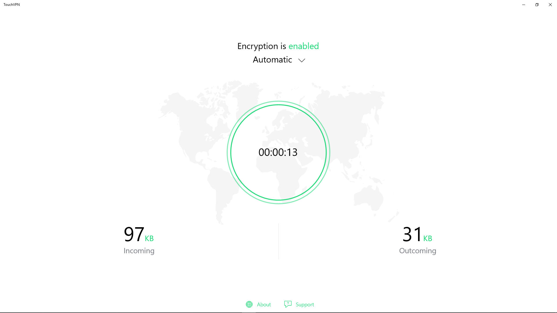 TouchVPN screenshot