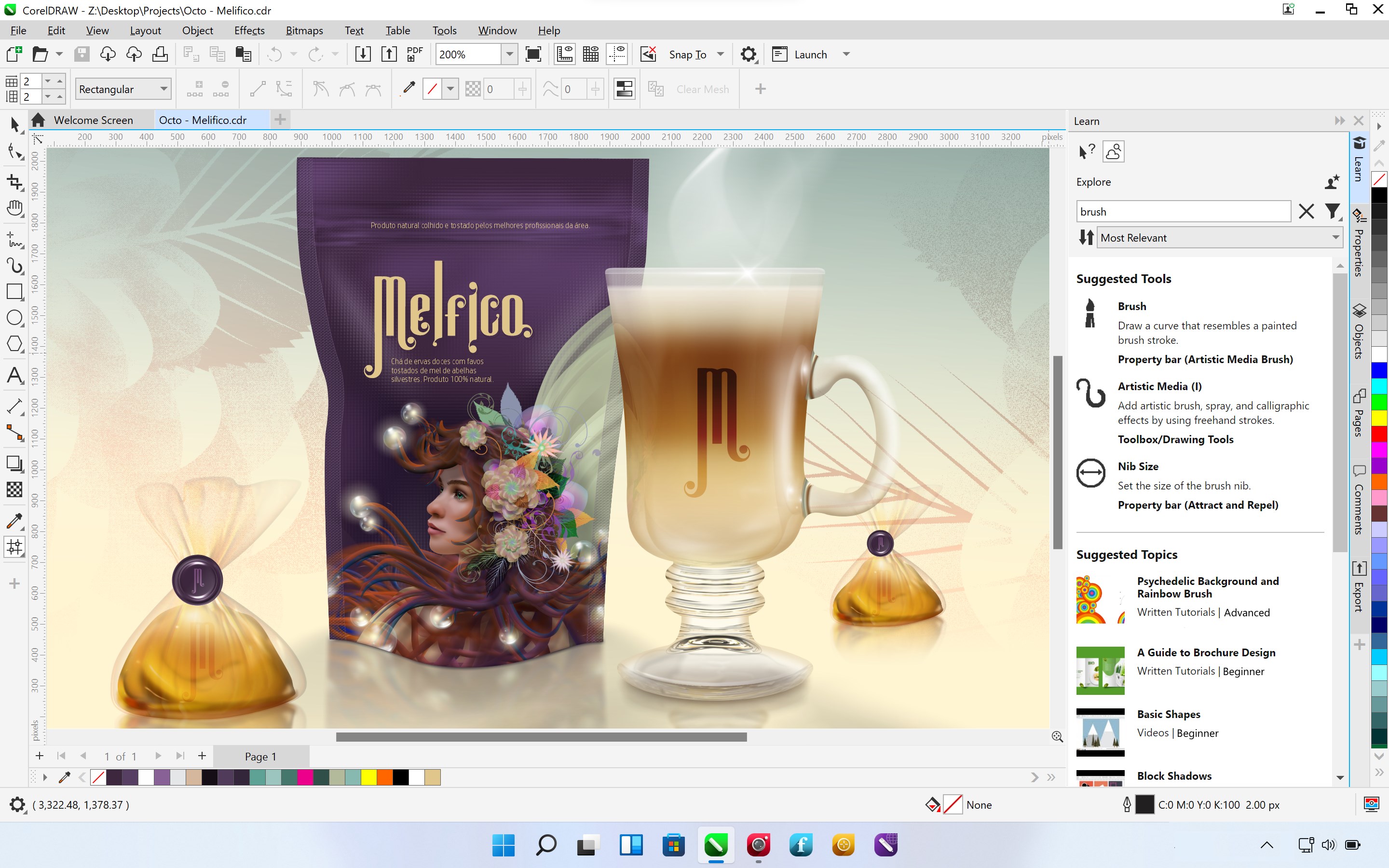 Captura de pantalla de CorelDRAW Microsoft Store Edition