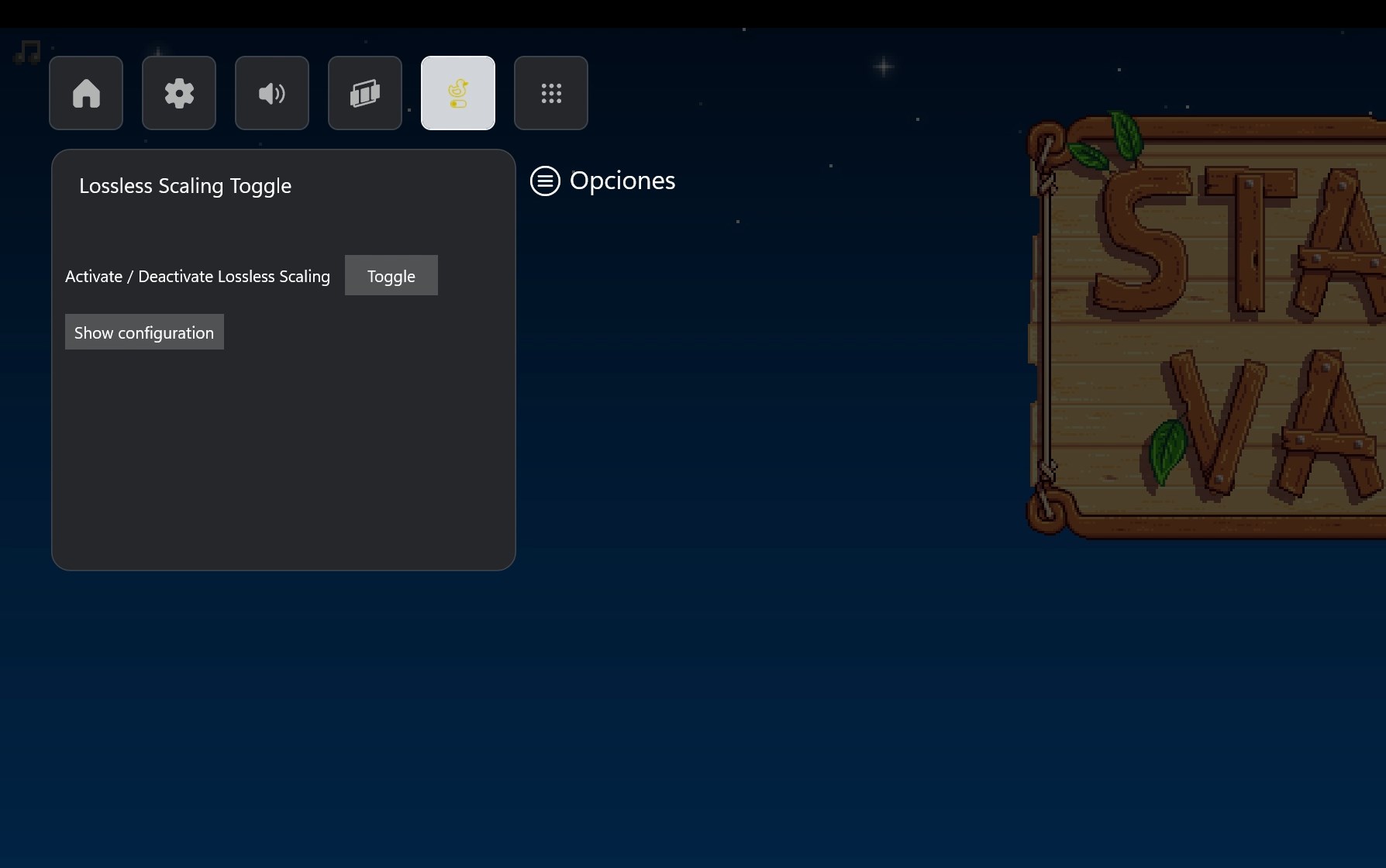 Lossless Scaling Toggle screenshot