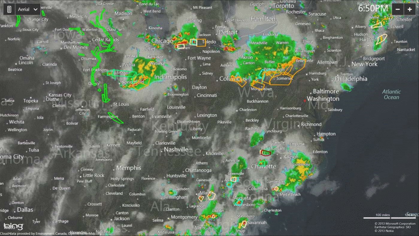 Captura de pantalla de Radar Meteorológico