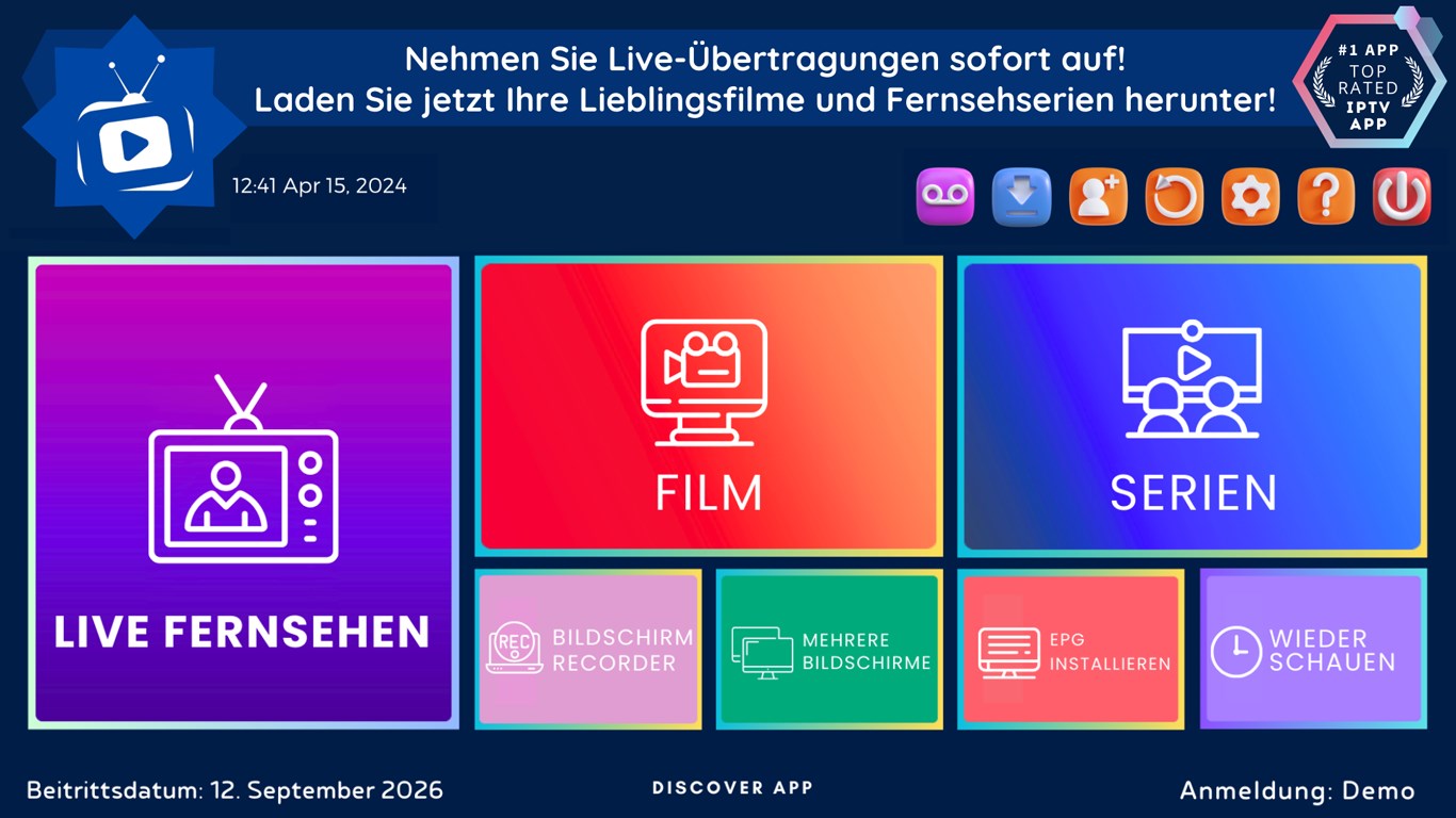 IPTV Smarter Pro: LIVE FERNSEHEN Screenshot
