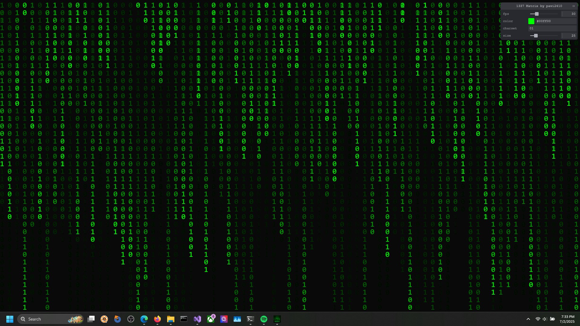 The Matrix Live Wallpaper Screenshot