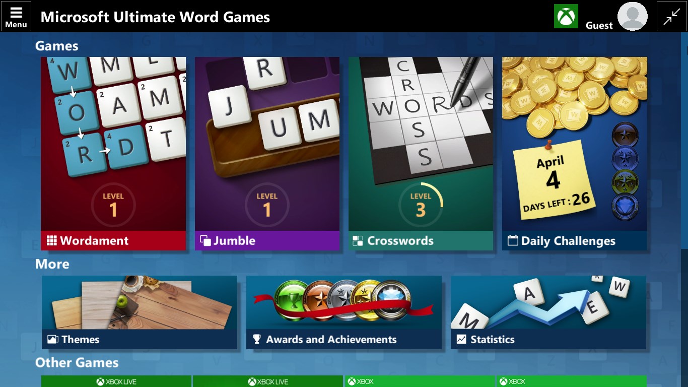 Microsoft Ultimate Word Games Screenshot