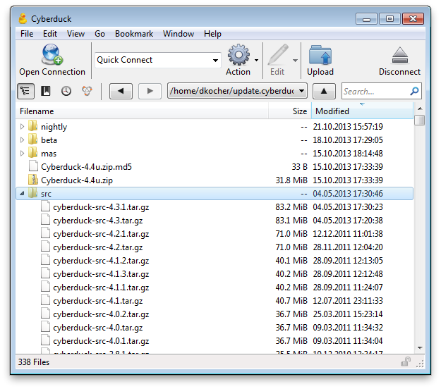 Cyberduck screenshot