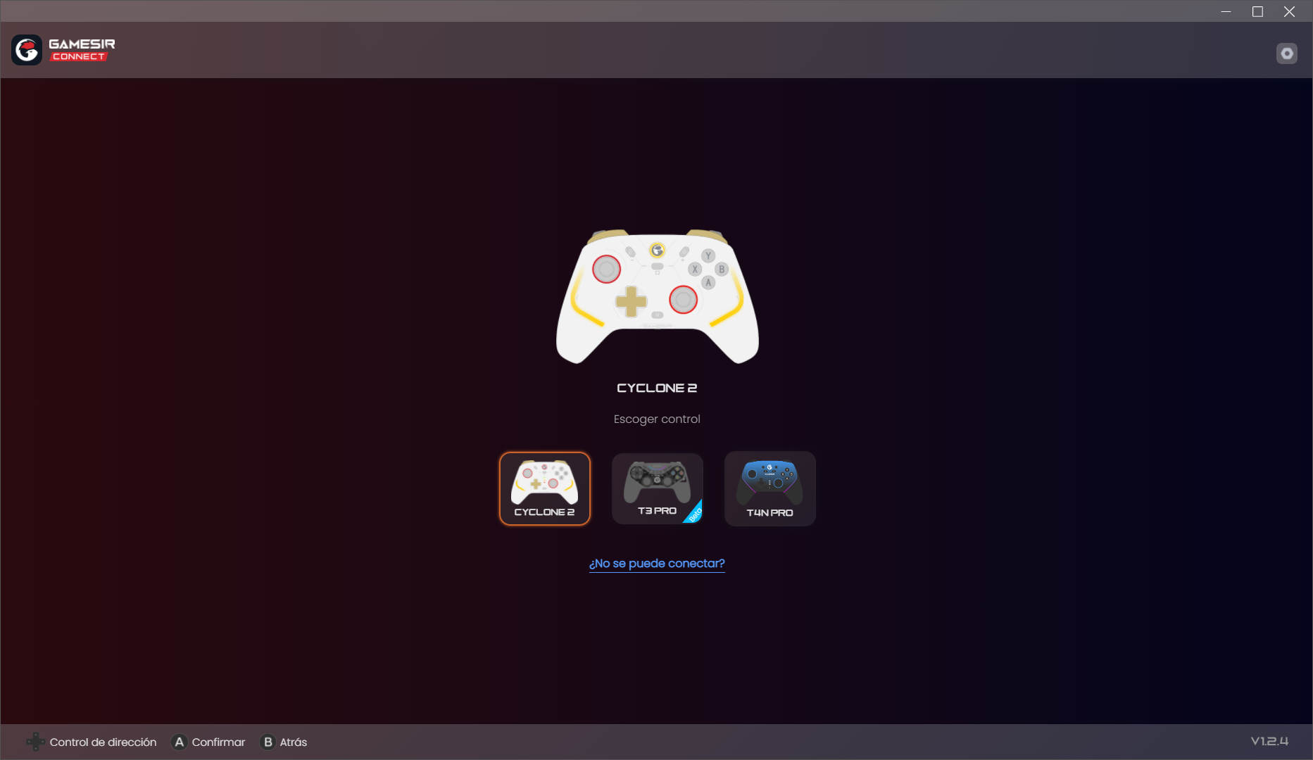 Captura de pantalla de GameSir Connect