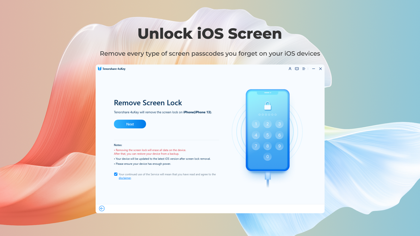 Captura de pantalla de 4uKey for iOS