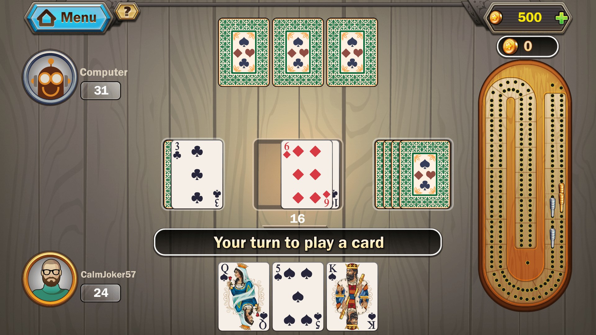 Cribbage Deluxe screenshot