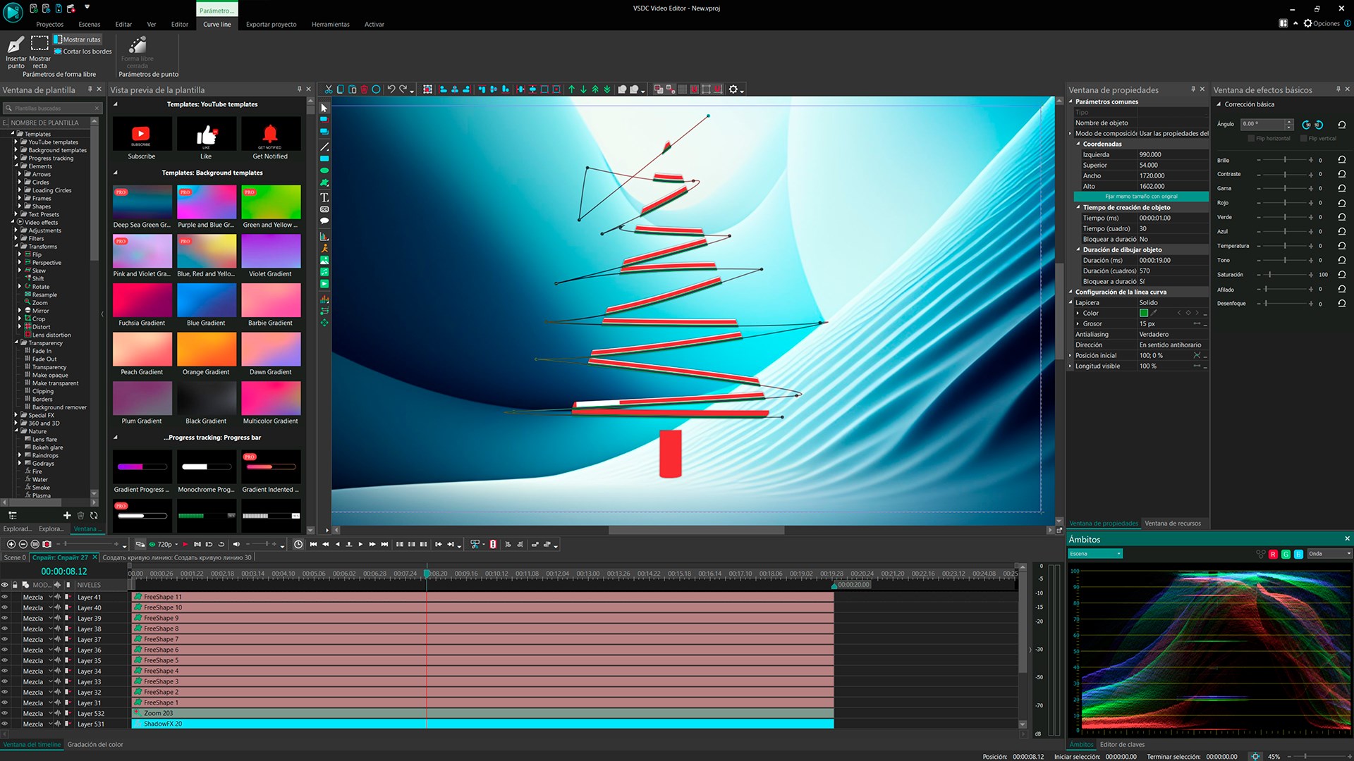 Captura de pantalla de VSDC Video Editor