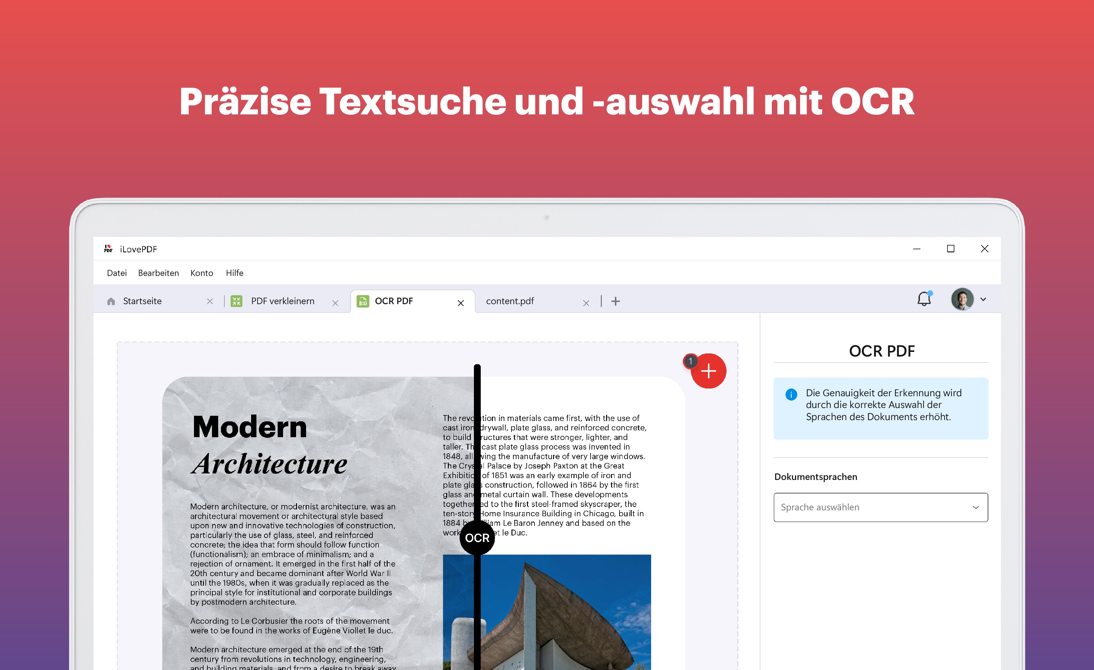 iLovePDF: PDF-Reader und -Editor Screenshot