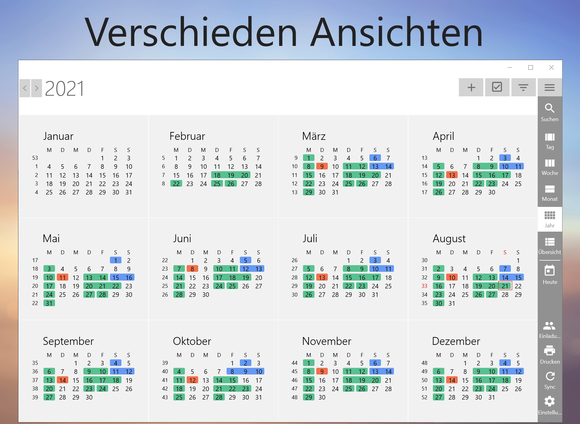 One Calendar Screenshot