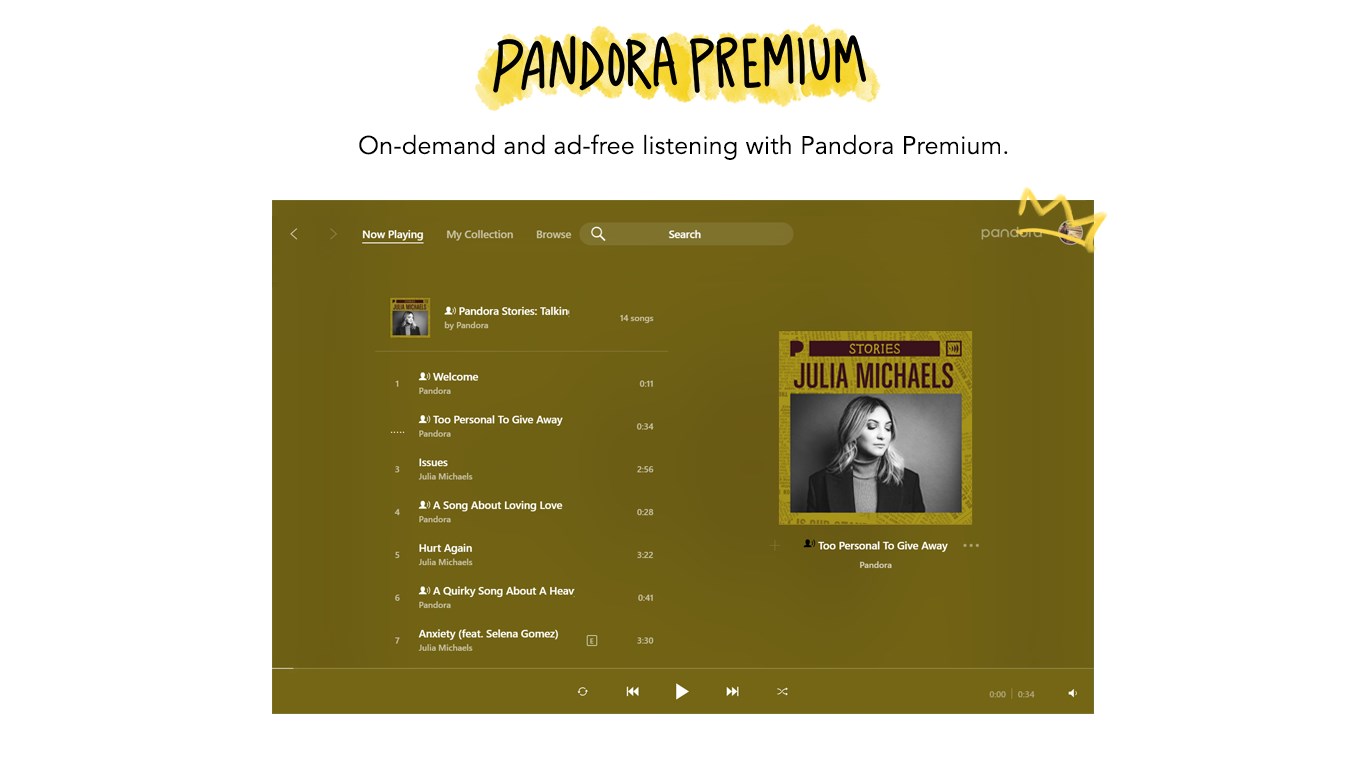 Pandora screenshot