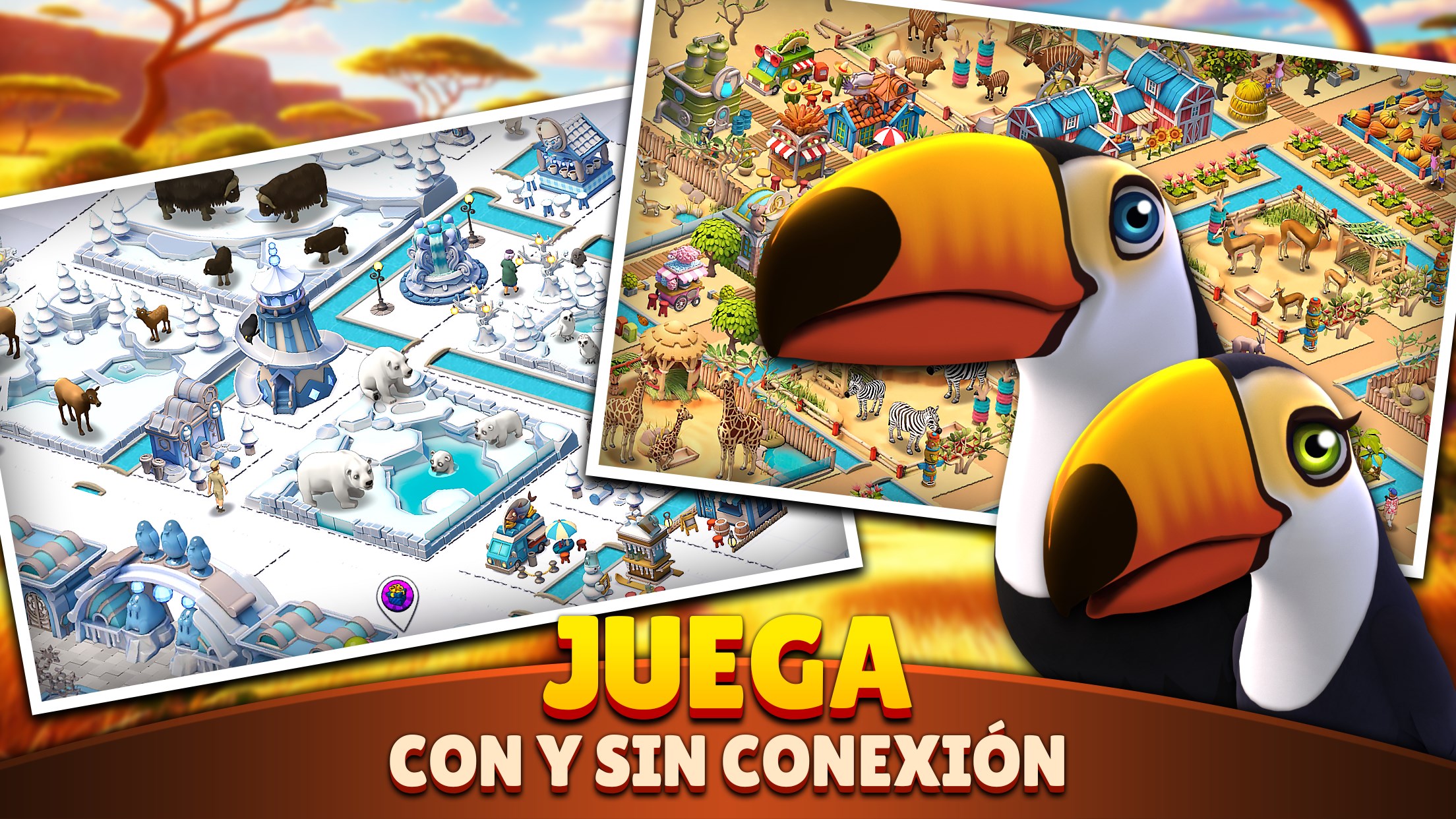 Captura de pantalla de Zoo Life: Animal Park Game